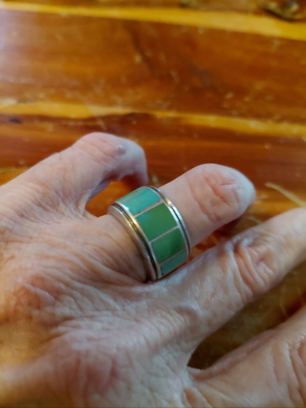 Sundance Sterling Silver "WINDOWS" Turquoise Ring